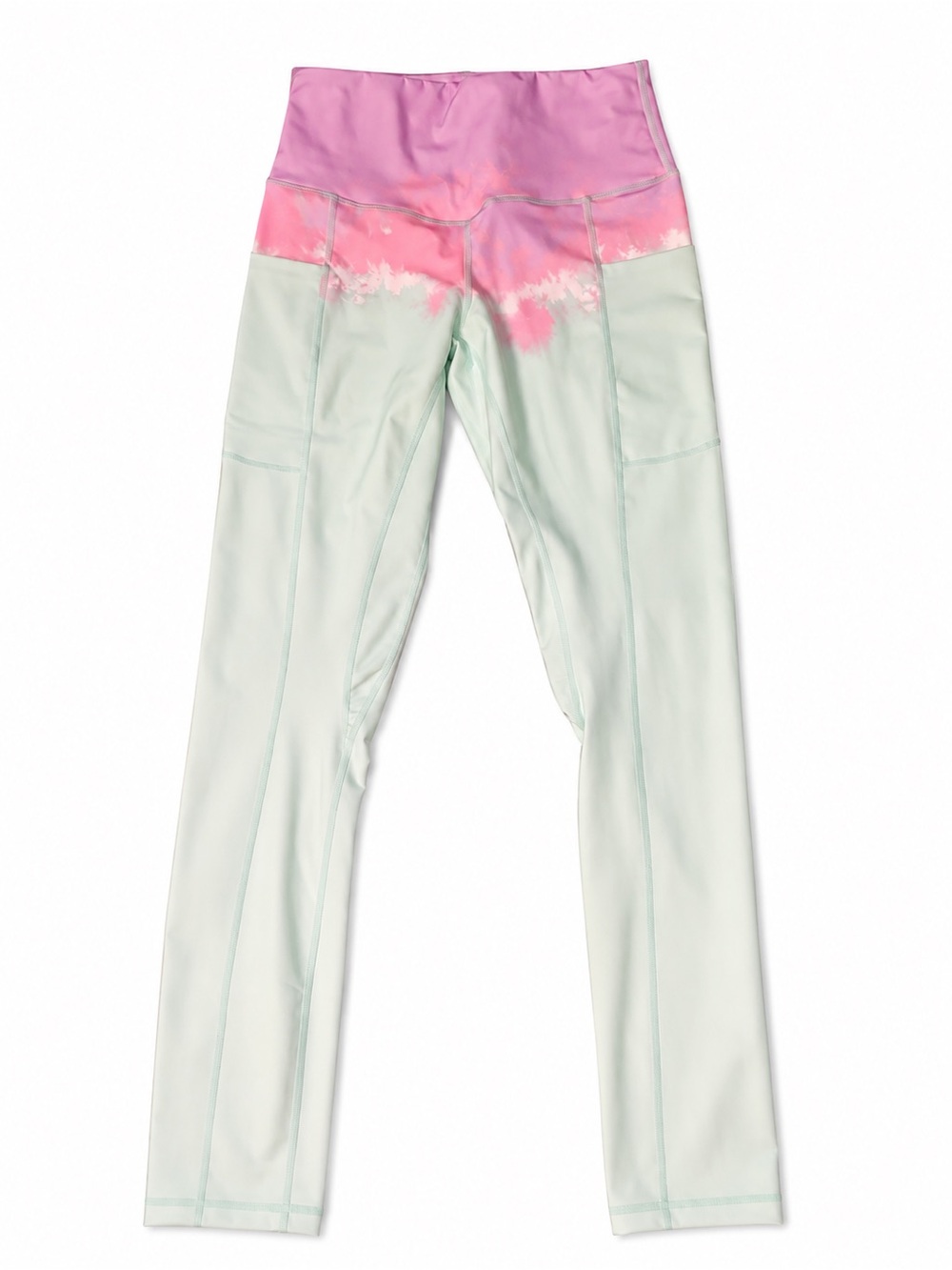 NWOT Jeffree Star Pink & Mint Tie-Dye High-Rise Leggings Size Medium